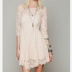 Free People Asymmetrical Lace Dress